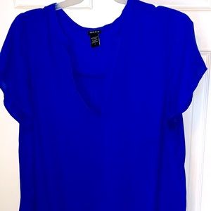 Blouse bright blue